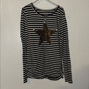 The Children's Place Black and White Striped Tee